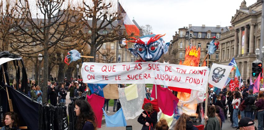 Retraites : beaucoup de jeunes dans la manifestation strasbourgeoise