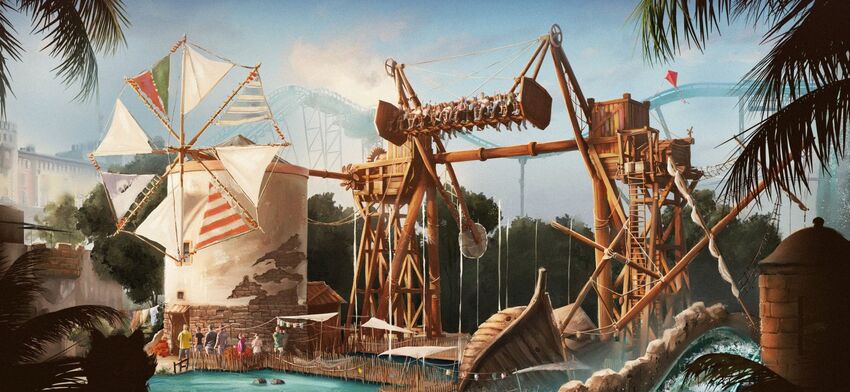 Une balançoire géante pour Europa Park
